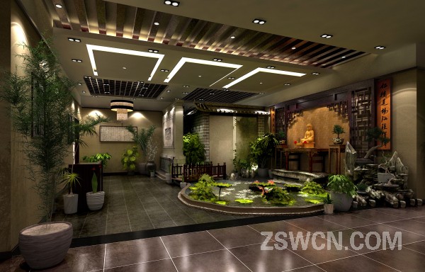 西安某私人会所设计方案-会所空间设计与中式风格的完美结合 - 会所装修设计 装饰设计效果图 装修图片 - 中国装饰网 装修网 家居装饰装修