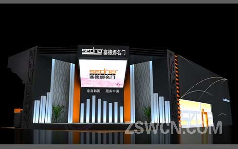 一组安防-门类展览展示设计图欣赏 魅力东方设计作品 展览展示设计效果图