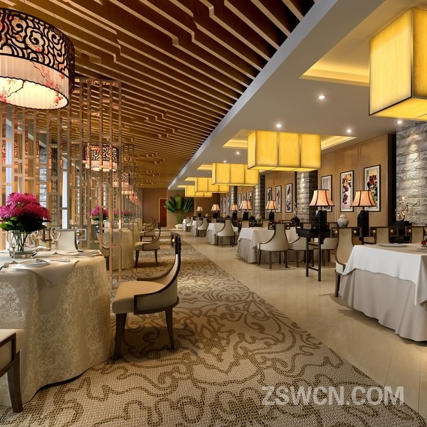 酒店商业空间装修设计效果图展示 简欧餐厅 酒店客房 豪华包房 走廊 欧式会客式设计效果图 - 酒店装修设计 装饰设计效果图 装修图片 - 中国 ...