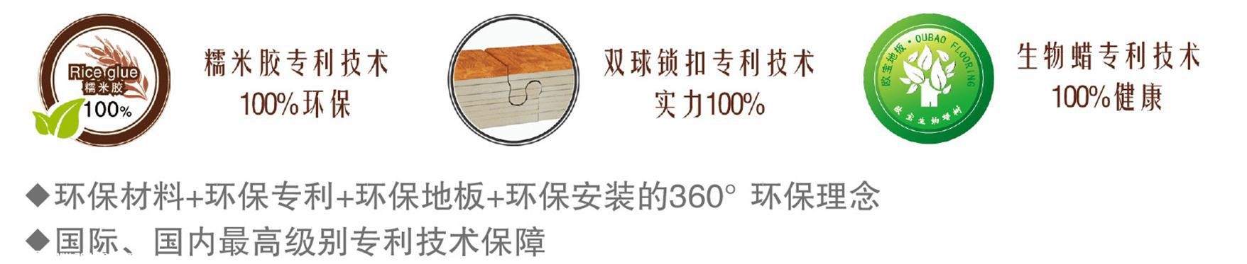 欧宝糯米胶双球锁扣地板荣耀上市