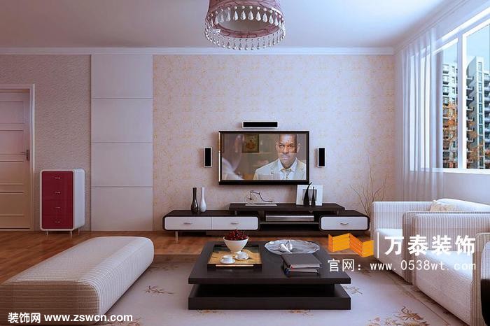 泰安万泰装饰普照佳苑时尚现代简约风格设计案例