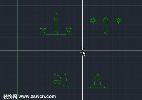 冷热cad水龙头图块 水龙头cad平面图下载 水龙头怎么画