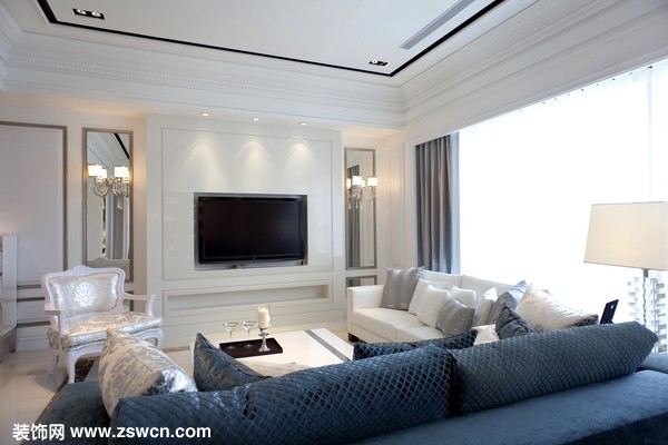 【上海实创装饰】125平简欧风格简约白色装修企业高管的私密空间