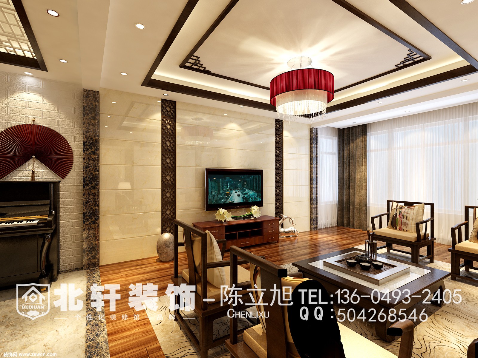 古典与现代。能否兼得?盘锦北轩装饰带来盘锦广厦新城180平米中式风格案例赏析