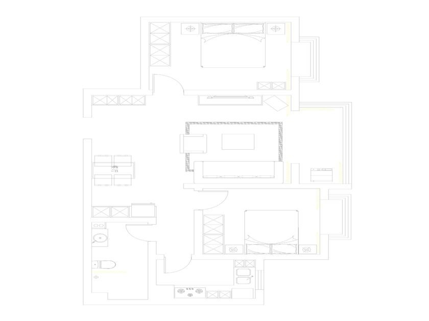 中式风格-【北郡小区】-简洁中式风情-石家庄实创装饰