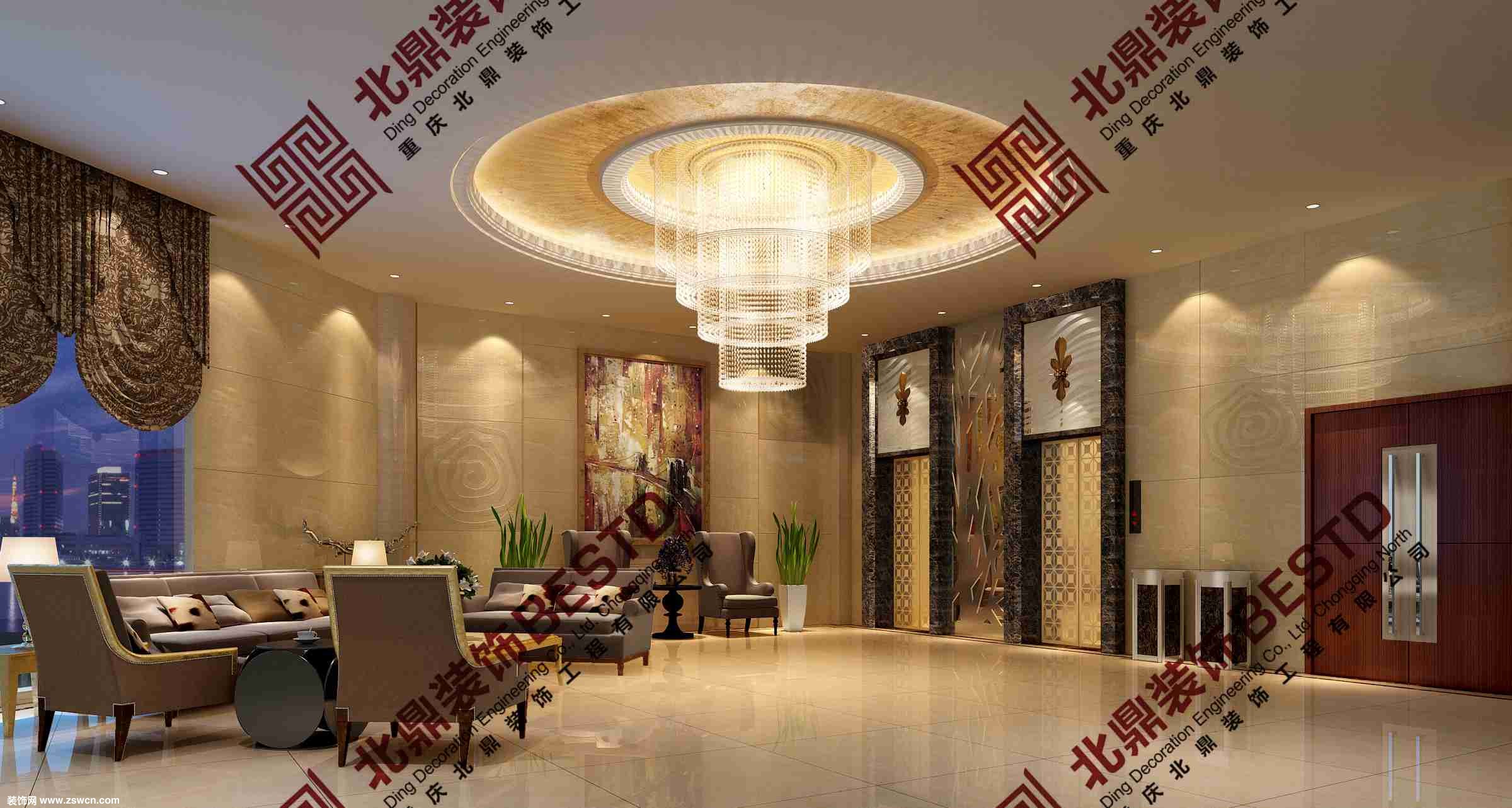 重庆酒店装修|重庆商务酒店装修设计|重庆三星级酒店设计 - 酒店装修设计 装饰设计效果图 装修图片 - 中国装饰网 装修网 家居装饰装修