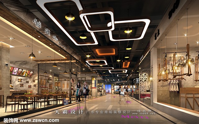 天霸设计城市综合体设计效果图中庭设计方案欣赏