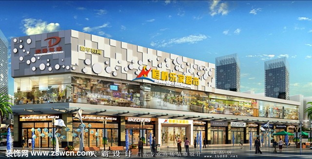 天霸设计城市综合体装修设计效果图分享-贵州湖南河南地区系列案例