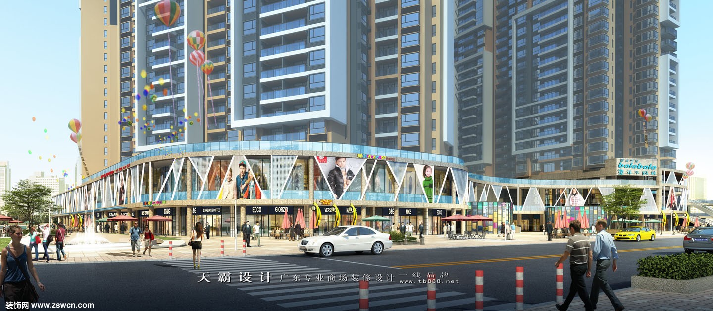 商场装修设计效果图吉安地区规模第一名项目供参考