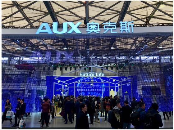 奥克斯全品类产品亮相2018AWE,未来科技纷纷亮相
