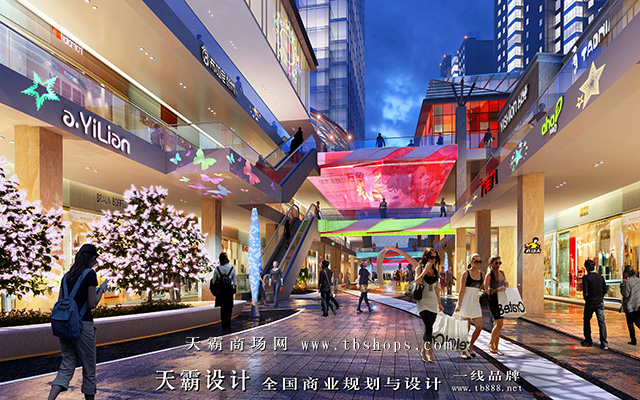 天霸设计步行街设计效果图与需求防城港步行街设计的客户分享
