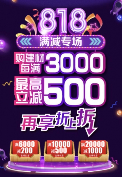 百安居818购物狂欢节盛大来袭 多重惊喜等你来嗨